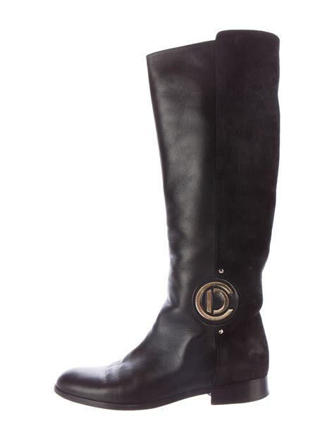 dior knee high boots|christian dior knee high boots women.